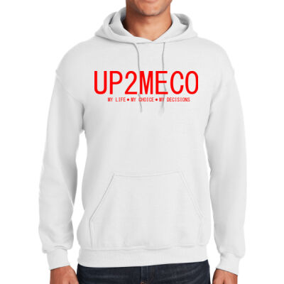 Up2meco Second Layout White Hoodie Thumbnail