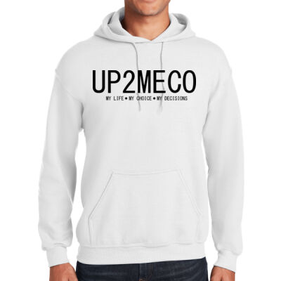 Up2meco Second Layout White Hoodie Thumbnail