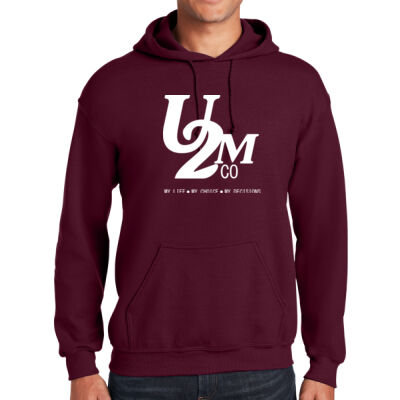 Up2meco First Layout Maroon Hoodie Thumbnail