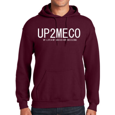 Up2meco Second Layout Maroon Hoodie Thumbnail