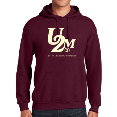 Up2meco First Layout Maroon Hoodie Thumbnail