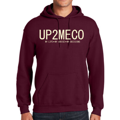 Up2meco Second Layout Maroon Hoodie Thumbnail